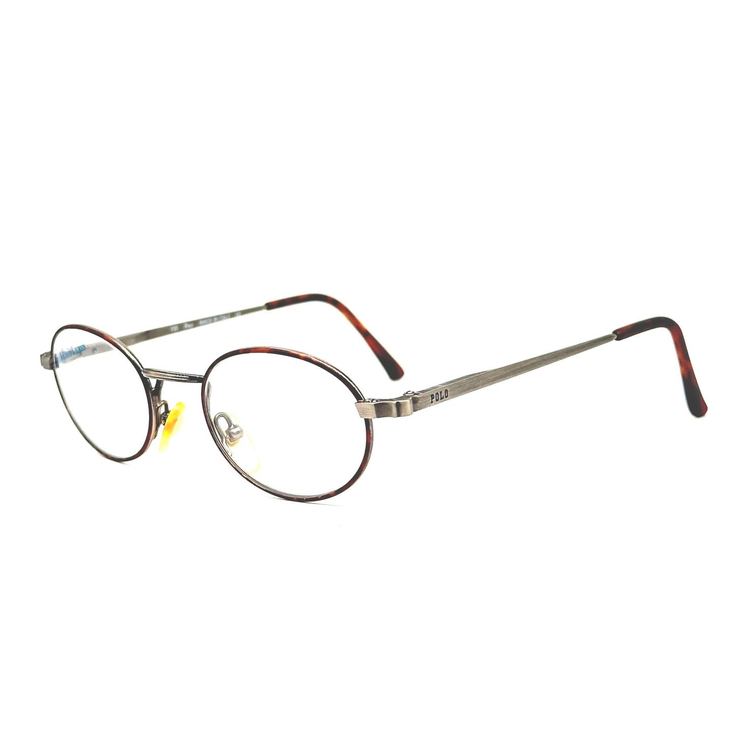 Ralph Lauren Polo Classic GS4 oval gunmetal frame with tortoise details, NoS 80s