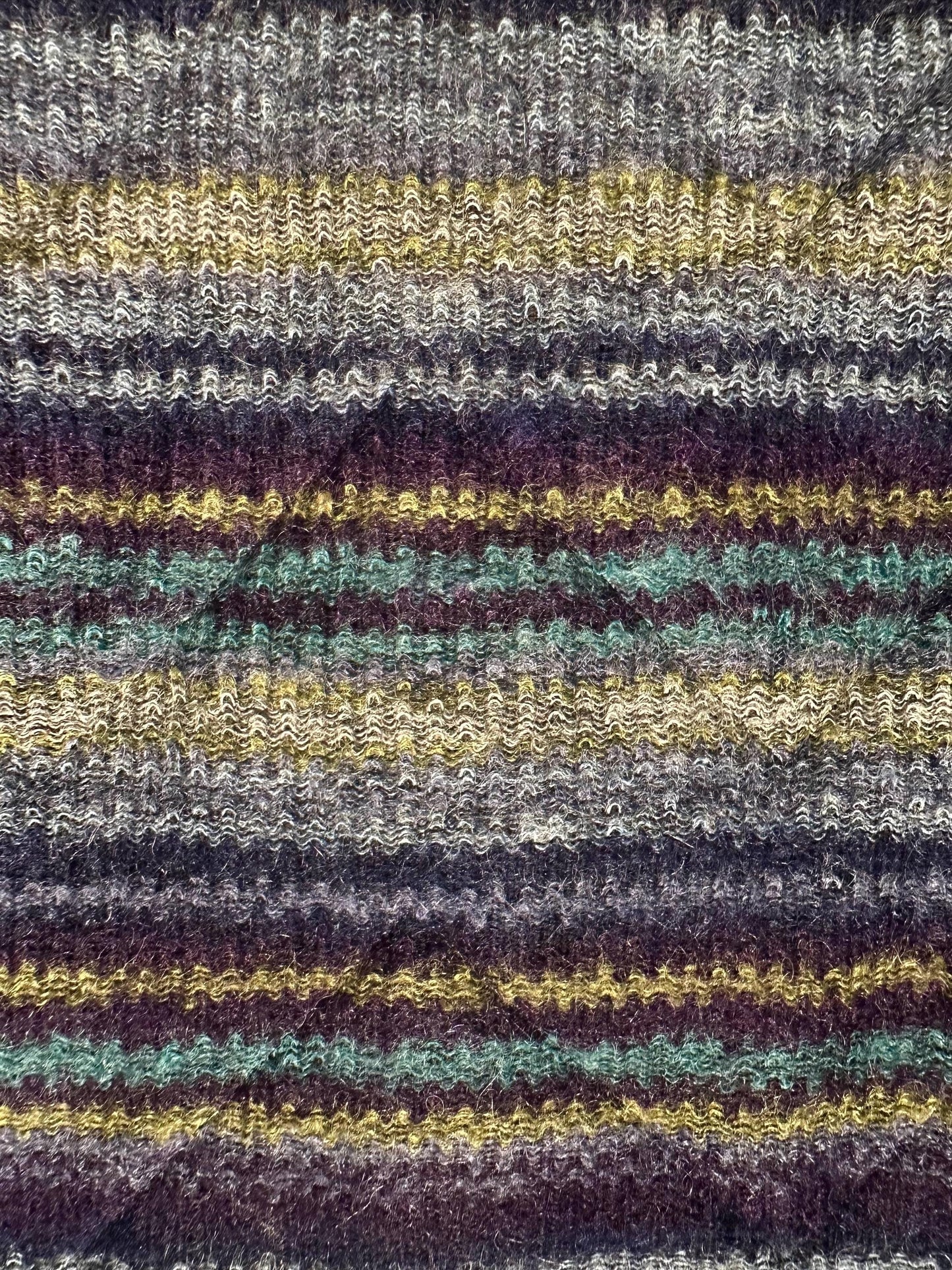 Missoni reversibile multicolor mohair wool - black Quilted long coat, in mint condition sz XL