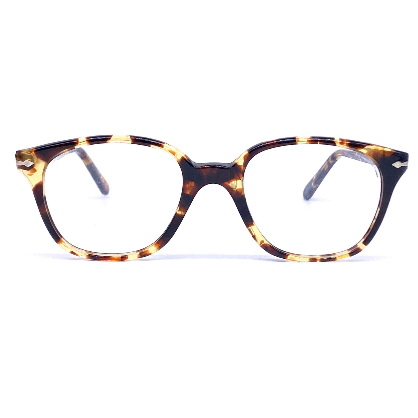 Persol Ratti 301 classy Demi amber eyeglasses frames, geek style, NOS 80s Italy