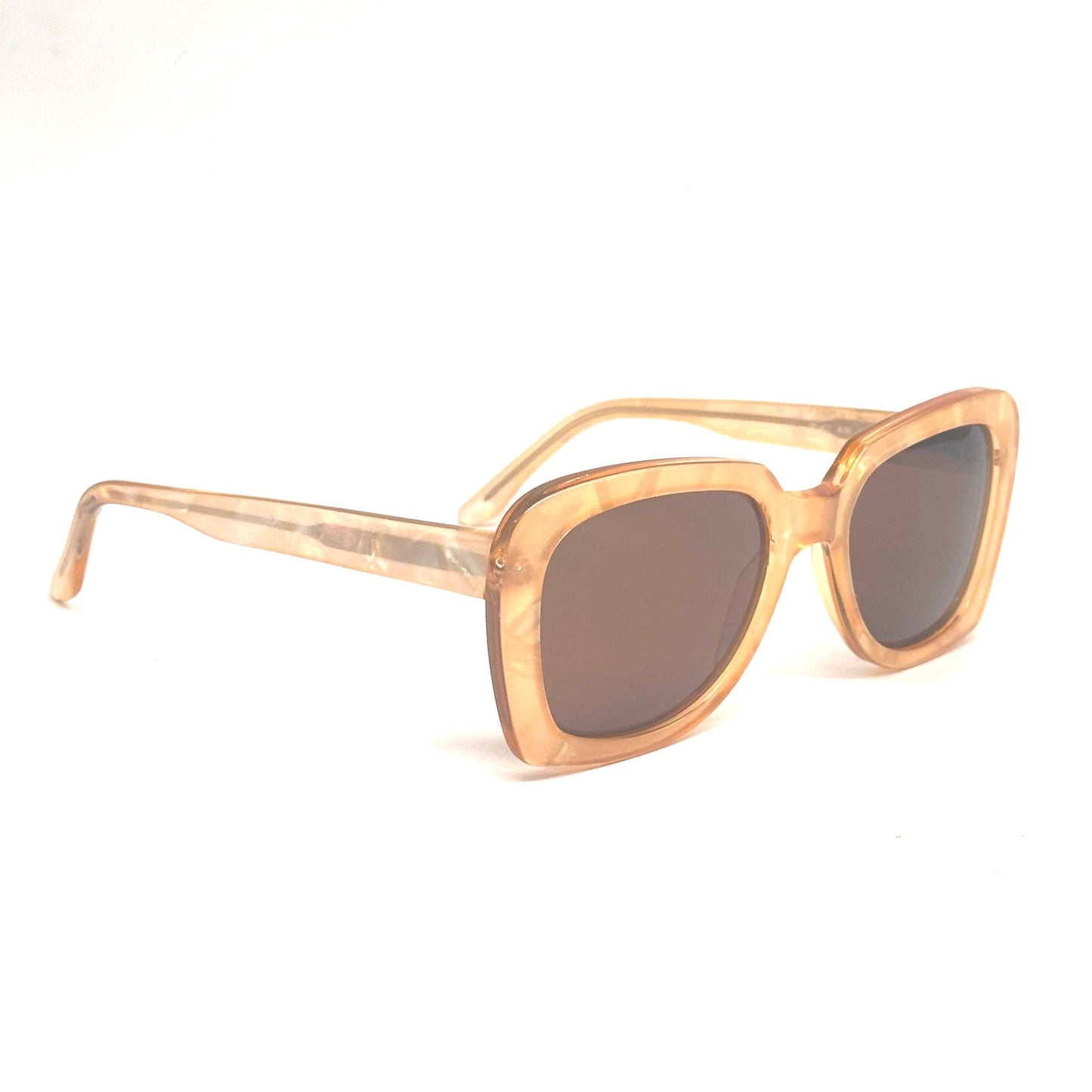 Fiorucci 407 mother of pearl clear yellow pink cyaan sunglasses Made in Italy 90s