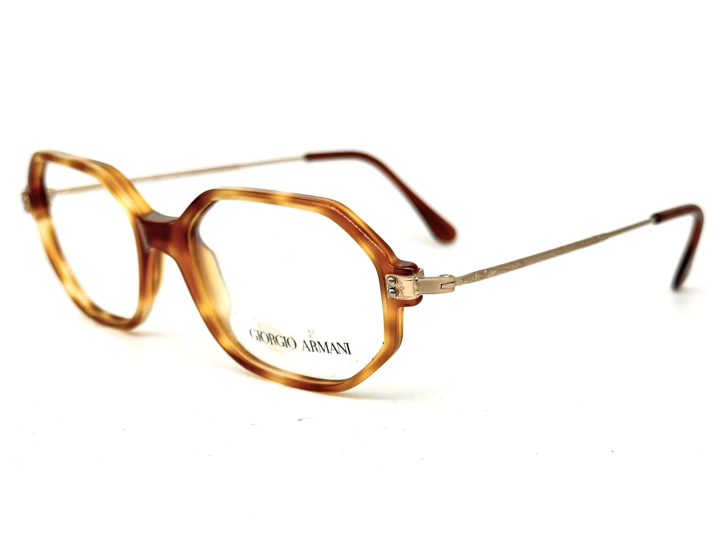 Giorgio Armani 349 tortoise square eyglasses frames made in Italy sunglasses made in Italy in the 80s, NOS