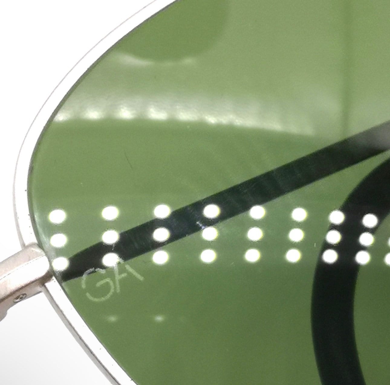 Giorgio Armani 605r retro satin silver square sunglasses w tempered crystal lenses, NOS 80s