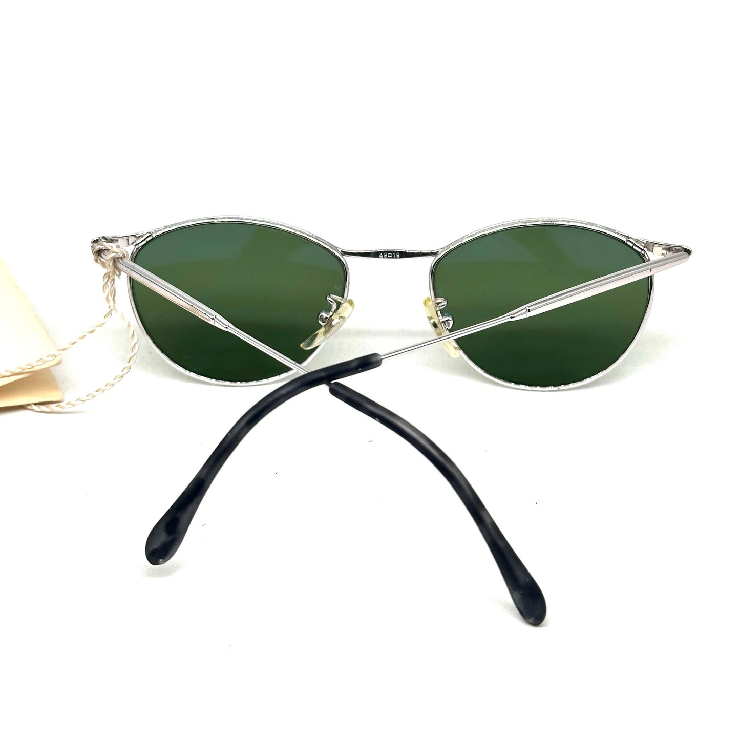 Calvin Klein 222S retro metal cateye sunglasses w crystal tempered lenses, NoS 90s
