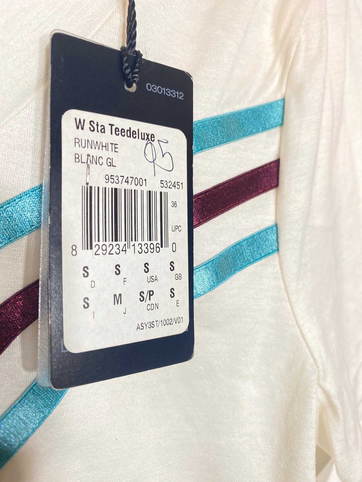 Y-3 Adidas Yohji Yamamoto ladies white cotton t shirt sz S, New with tags
