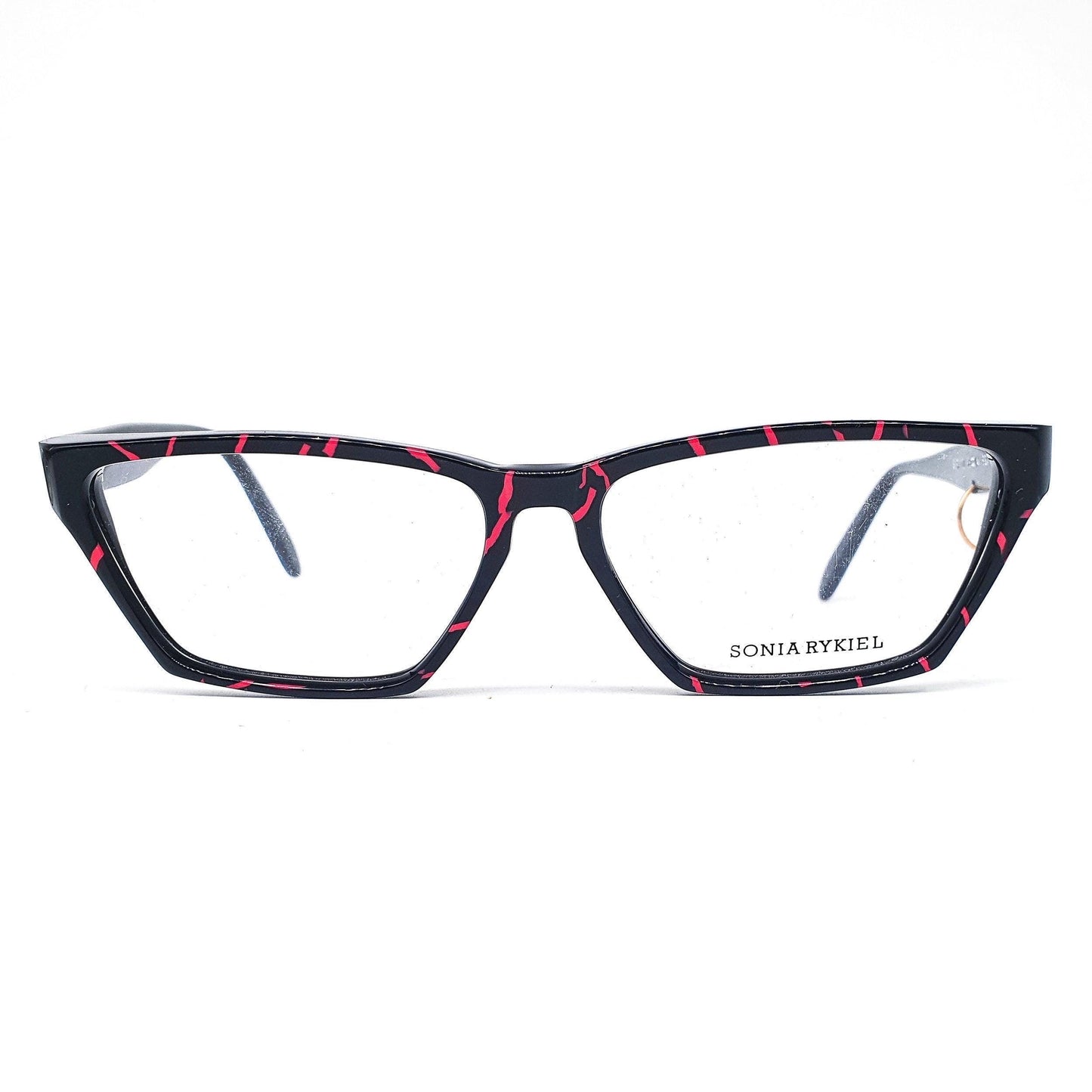 Sonia Rykiel SR-13 new wave cateye square frames in 2 crazy colors, NoS 80s France