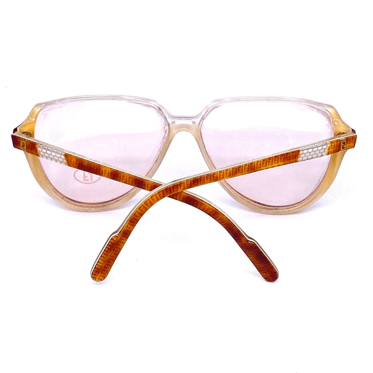 Fendi FV48 celluloid aviator frames hand made in Italy by Lozza in the 80s, NOS 2 colorways available