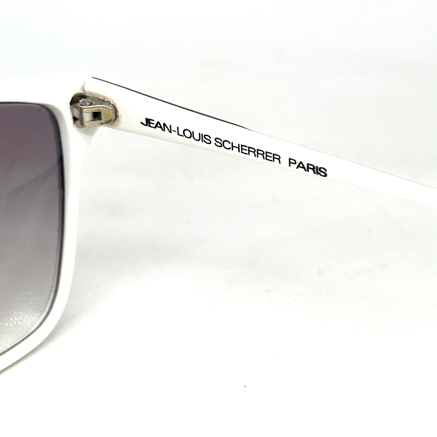 Jean-Louis Scherrer Paris frame 875 black and white futuristic design oversize sunglasses. 90s NOS France
