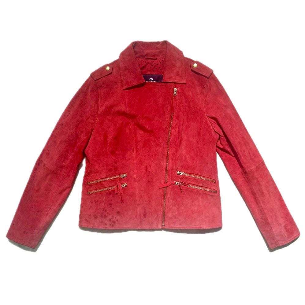 Jessica Rabbit custom painted upcycled vintage jacket for woman, hand paint disney garment design