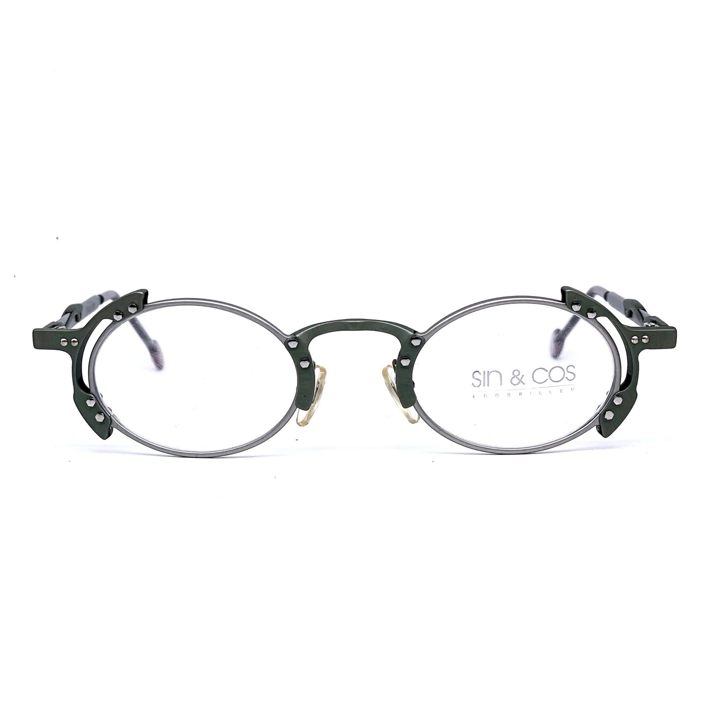 Sin & Cos SC801 oval steampunk eyeglasses, coming in 4 different colors, Italy NOS 90s