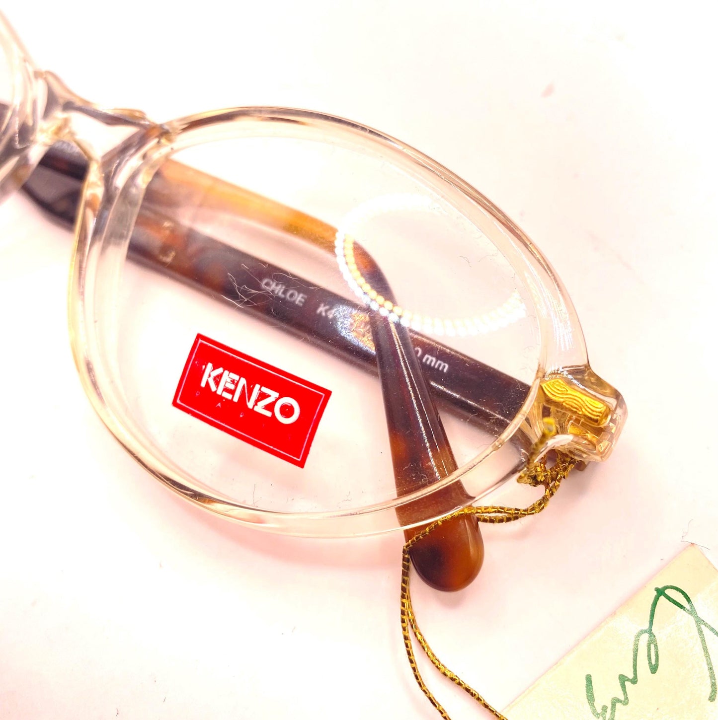 Kenzo Chloe retro oval cello frames in 2 beautiful colours, NOS 80s France