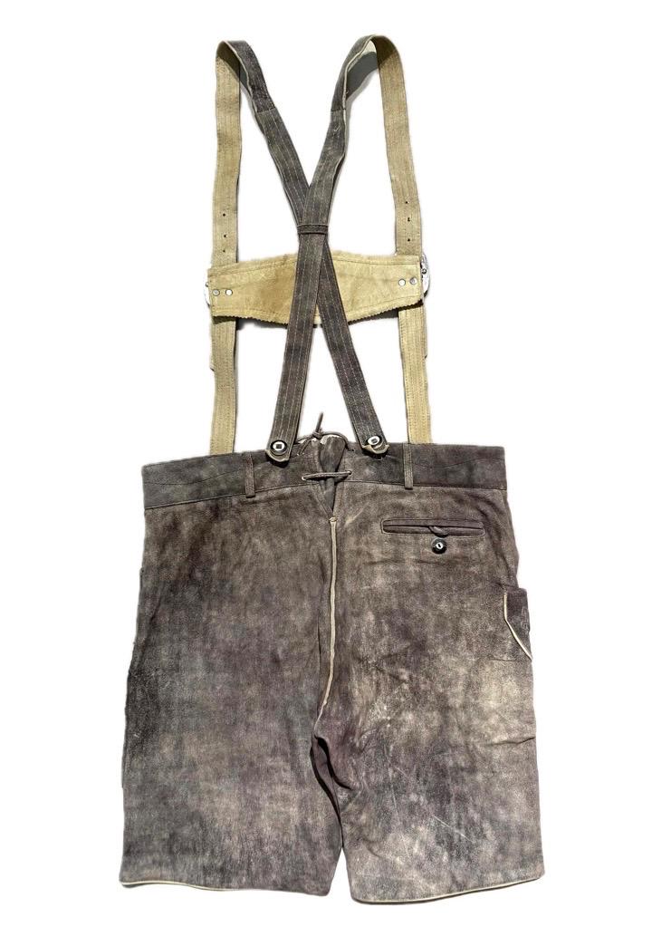 German tradition leather shorts w suspenders, trachten Garments 3 variants
