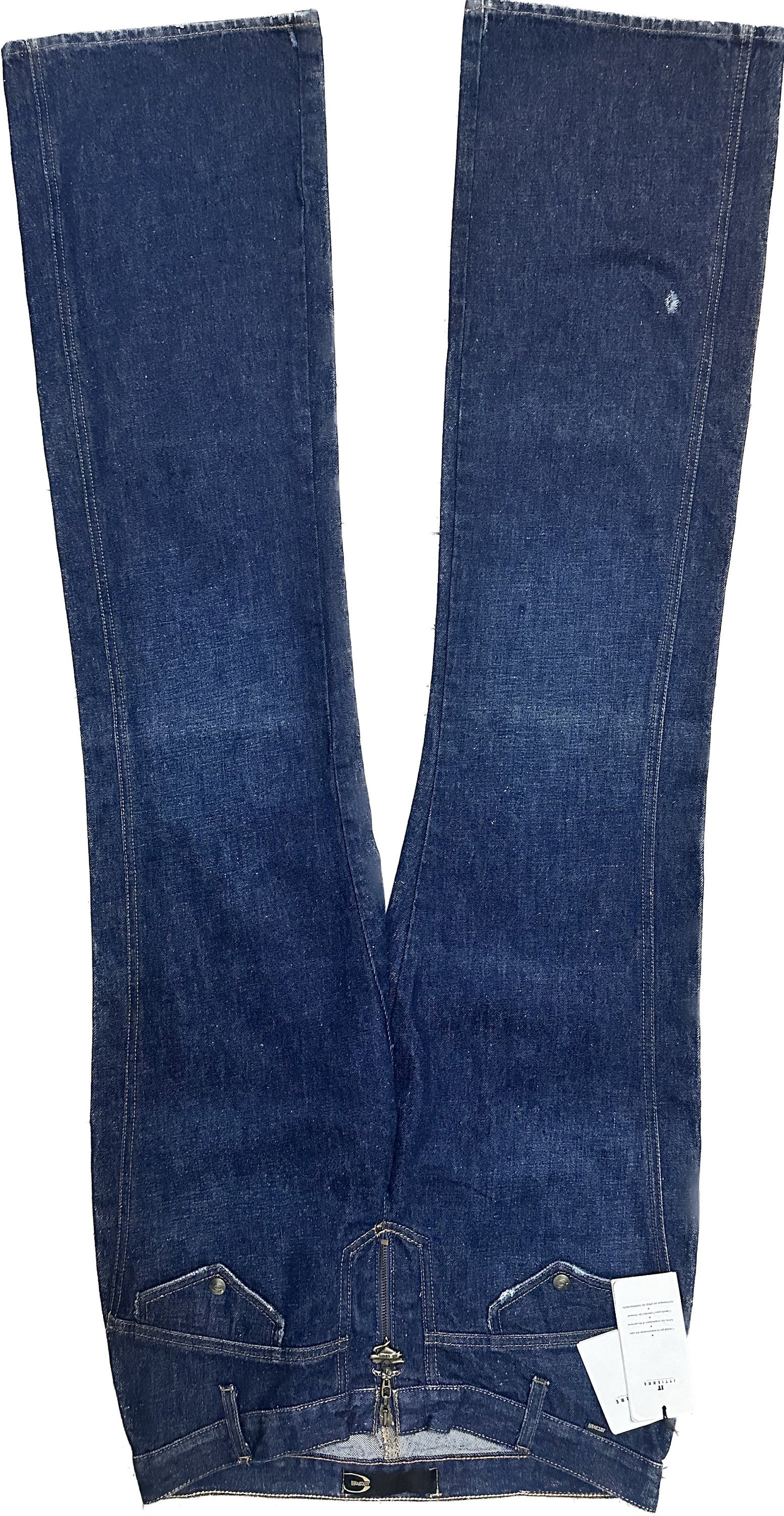 Just Cavalli dark blue stone washed flared jeans sz 31-45 NOS w tags