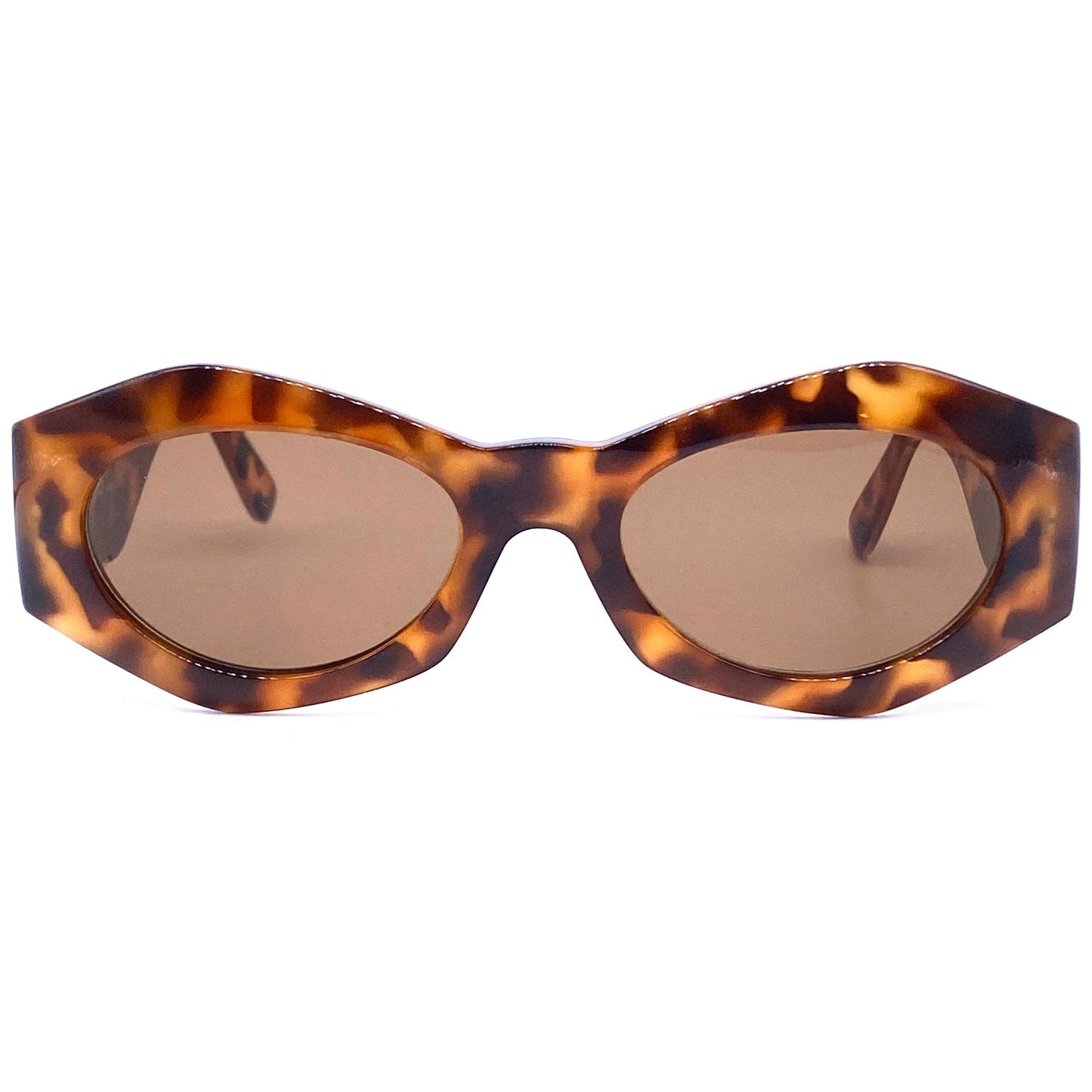 Gianni Versace 422/C tortoise gold Medusa sunglasses made in Italy, 1990s NOS