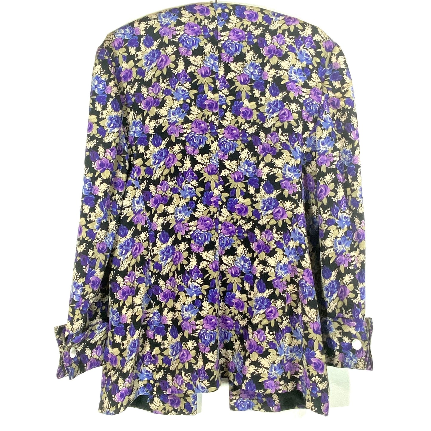 Genny pure silk ladies lilac floral suit, 3 pcs tank top, pleated skirt & blazer, minty