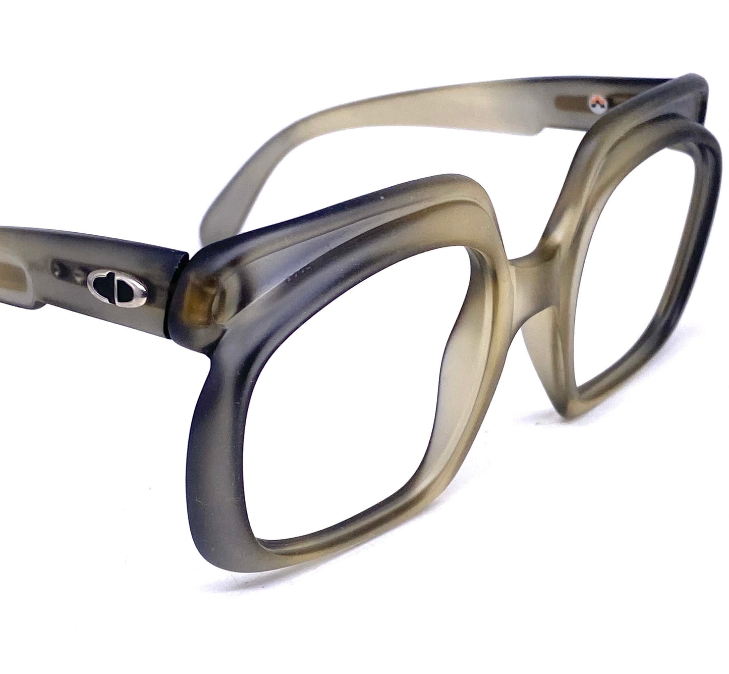 Christian Dior 1970s square oversized eyeglasses/sunglasses frames, 2 colorways, Optyl Austria