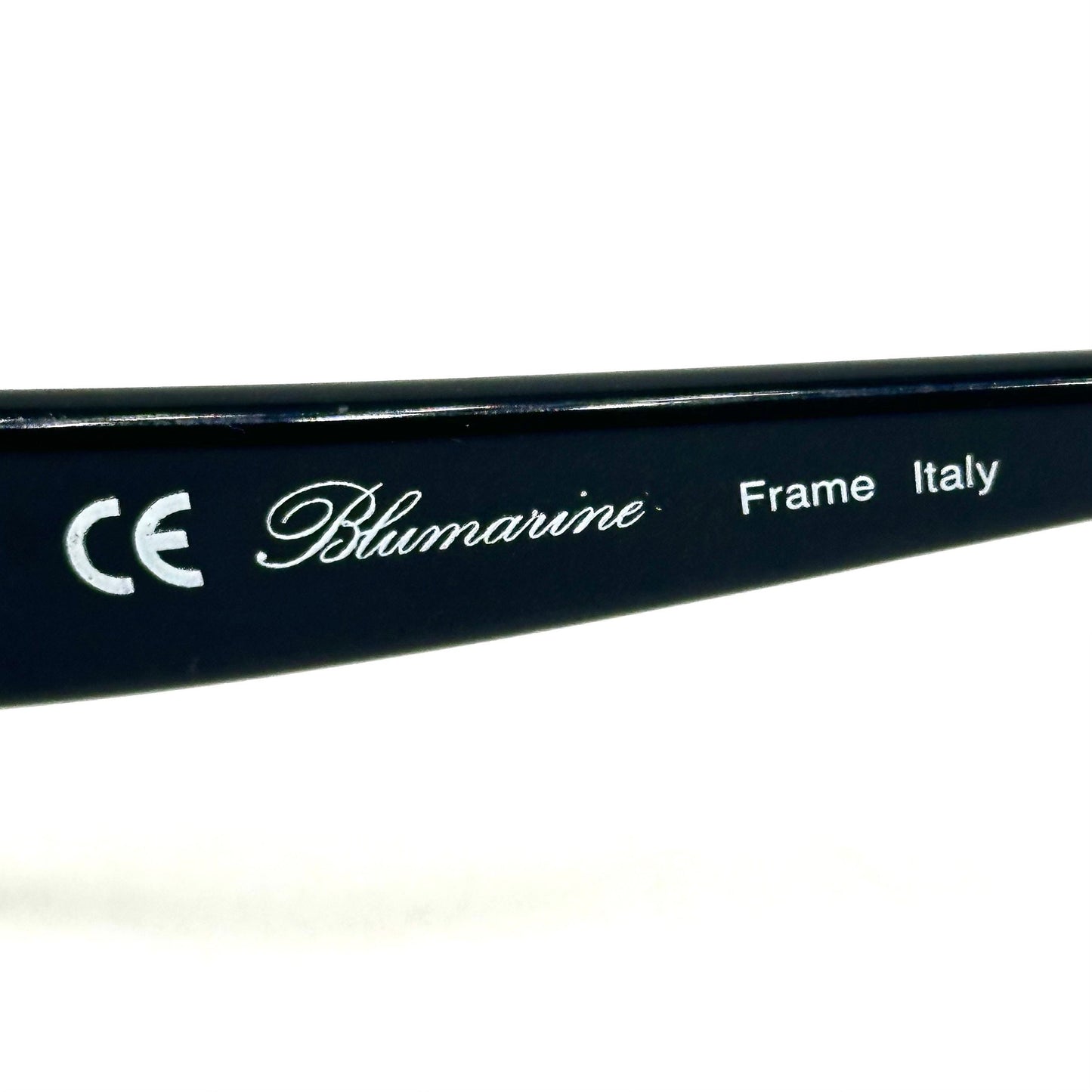 Bluemarine BM 571 oval metal designer sunglasses made in Italy in the 90s, NOS mint