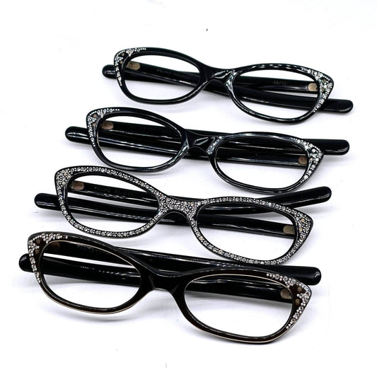 Rare vintage glasses for ladies Made in France with Swarovski details 50s style