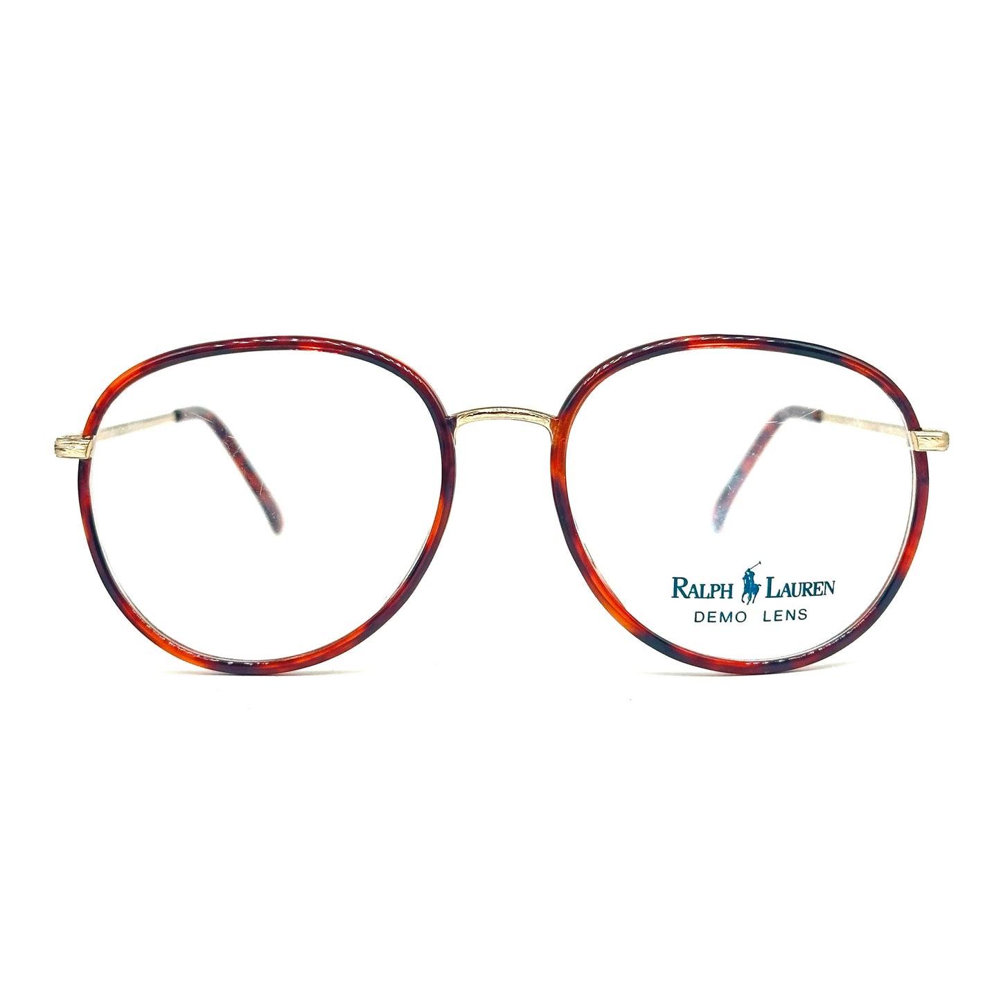 Ralph Lauren 524 classy pantos glasses frames in tortoise and gold, 80s NOS made in Italy