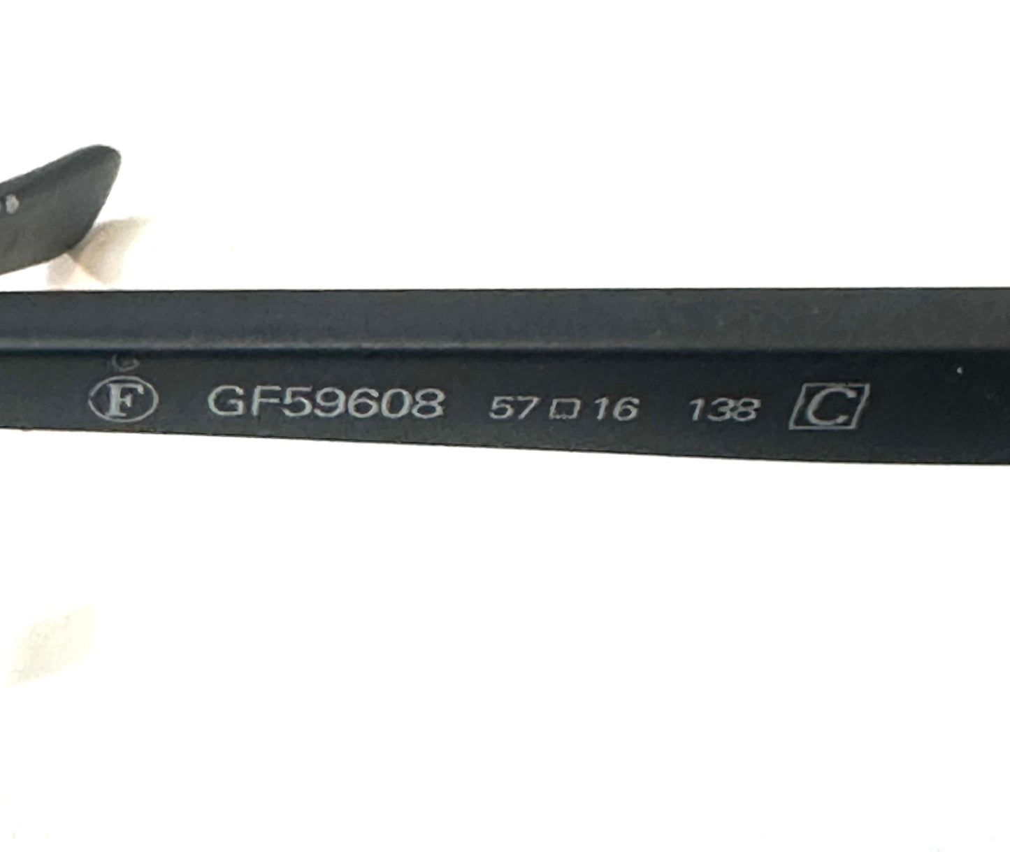 Gianfranco Ferre GF59608 classic black round sunglasses built in pure matt magnesium, 1980s NOS Italy