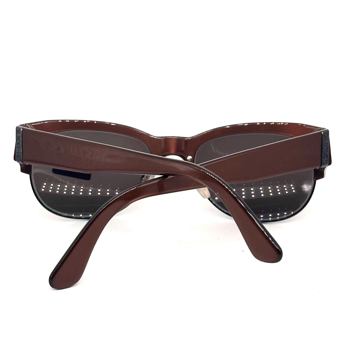Oliver by Valentino Garavani 1752 lacquered shaded brown squared shape sunglasses NOS 90s