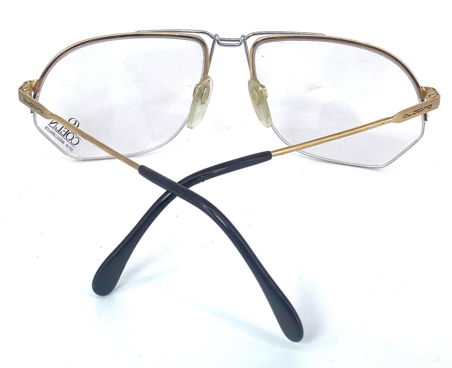 Coeln Quattro Audi luxury golden-silver metal aviator frames made in W.Germany, NOS 80s