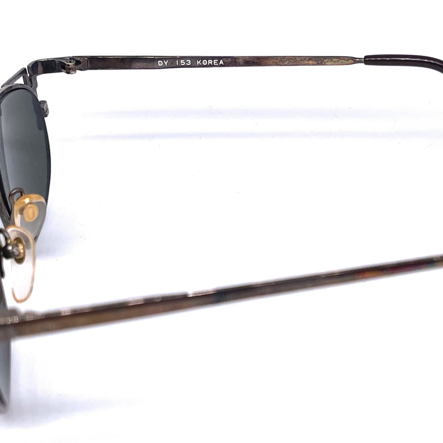 Incognito avant-garde silver metal sunglasses, geometrical Cazal inspired style, 80s NOS