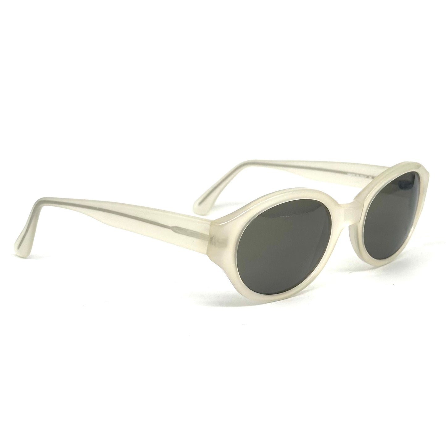 Calvin Klein 619S cool oval clear cello sunglasses made in Italy, 90s NoS