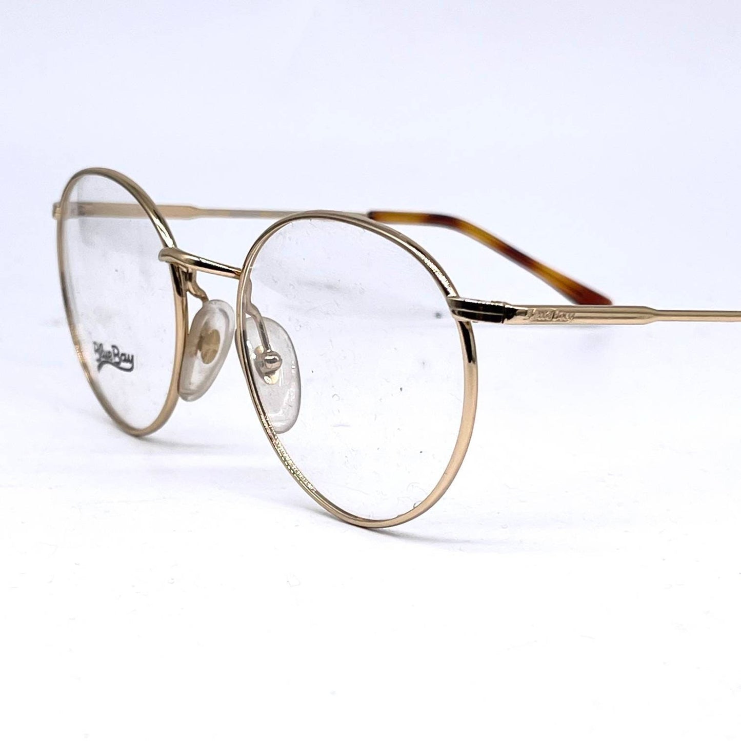 Blue Bay Classic Occhiali vintage tondi con aste tartarugate misura classica