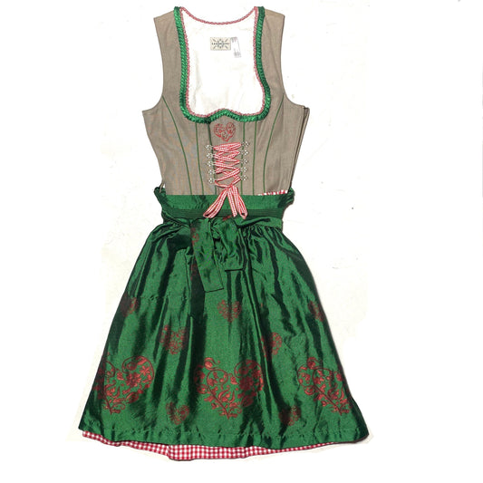 Landhaus traditional German dirndl trachten dress Oktoberfest sexy gown sz S, new old stock