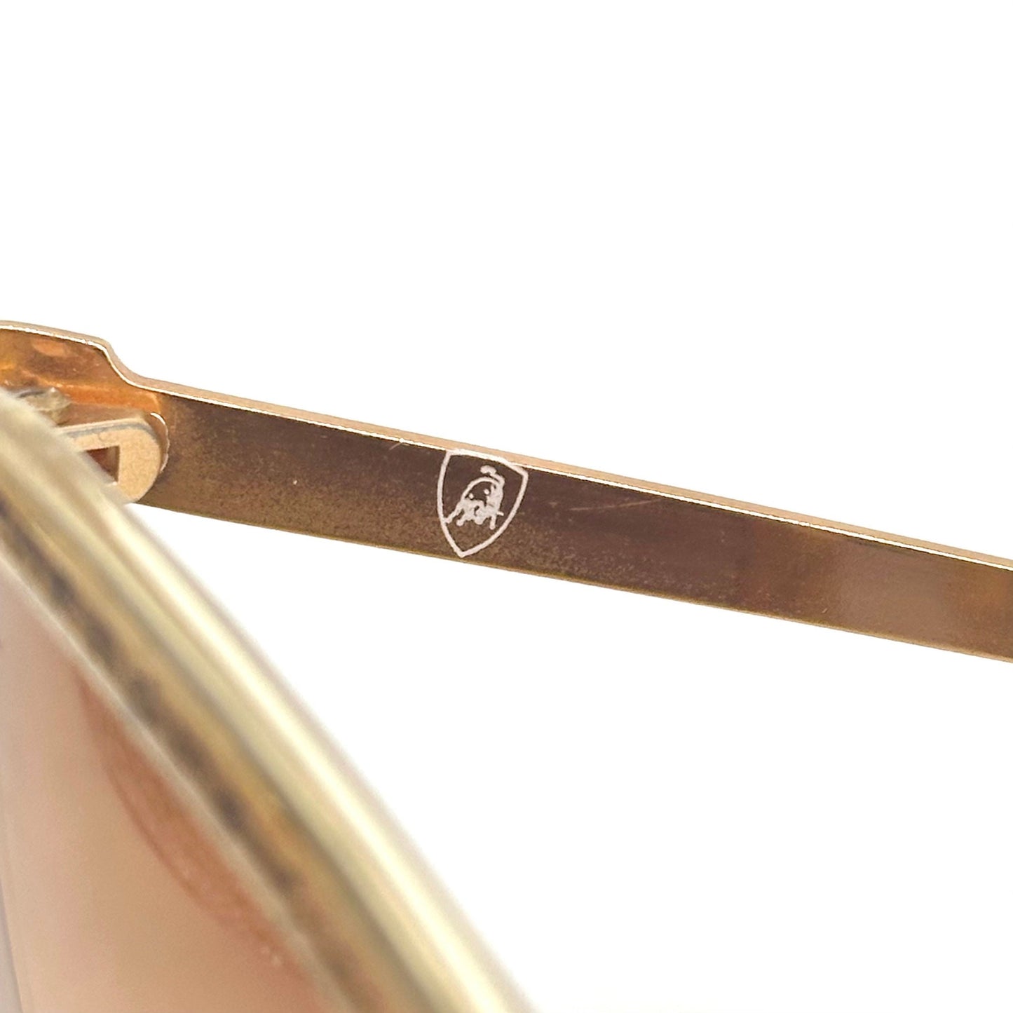 Lamborghini sunglasses TL-25 rare houndstooth fabric inlaid shades, 2 colorways 70s NOS