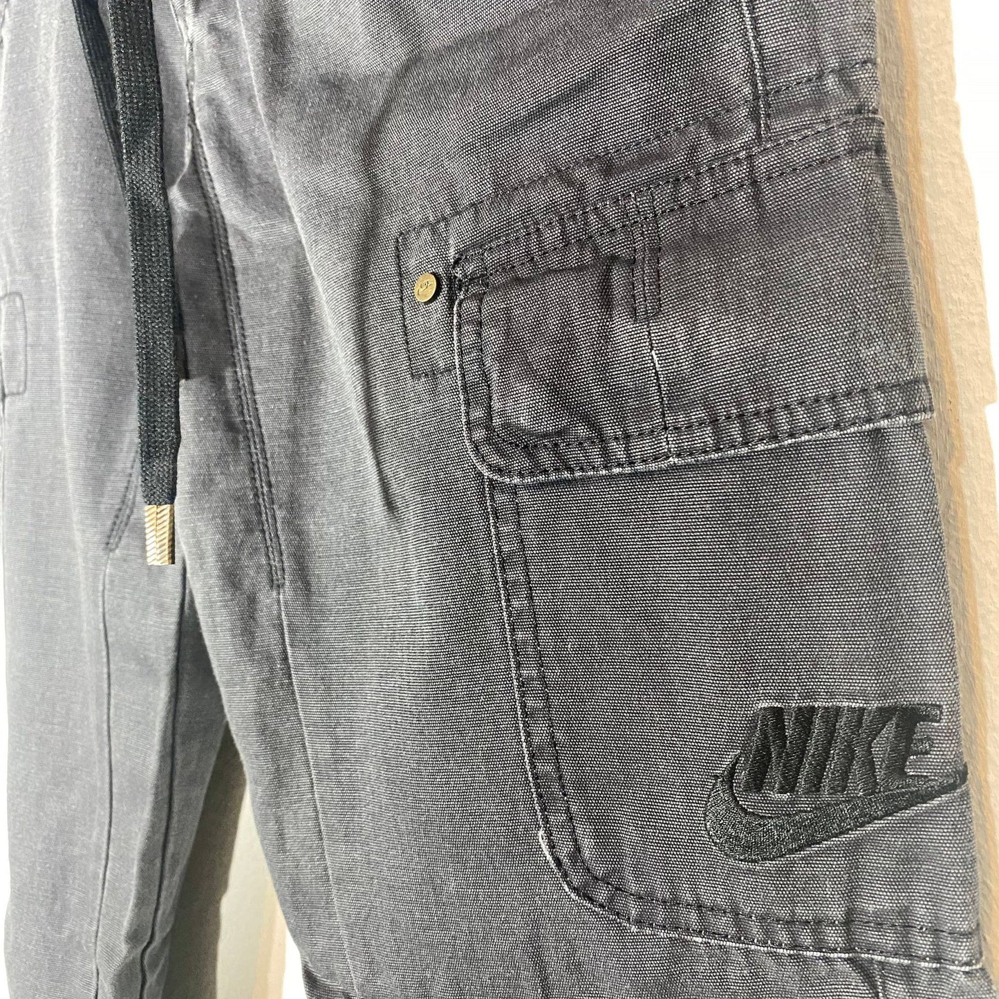 Nike BNWT HipHop Canvas cargo trousers in black or white, sizes, 90s NOS