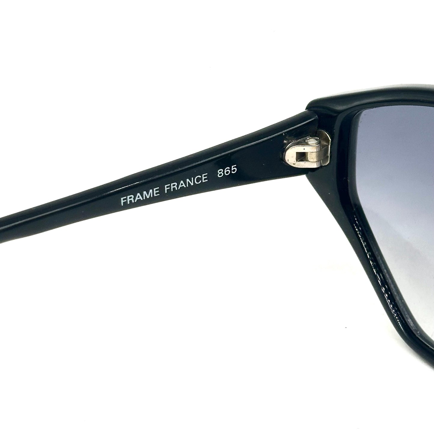 Jean-Louis Scherrer Paris frame 865 cat eye sunglasses in black and white acetate enriched with rhinestones. 90s NOS France
