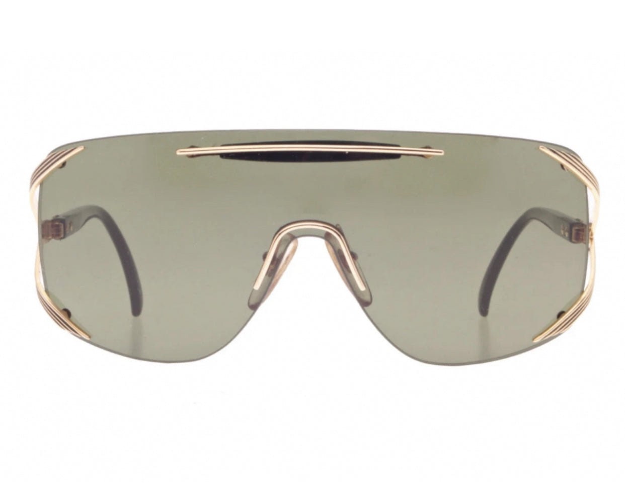 Christian Dior mask 2434 unisex shield party swagger sunglasses made in Austria, 1980s NOS mint