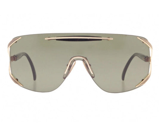 Christian Dior mask 2434 unisex shield party swagger sunglasses made in Austria, 1980s NOS mint