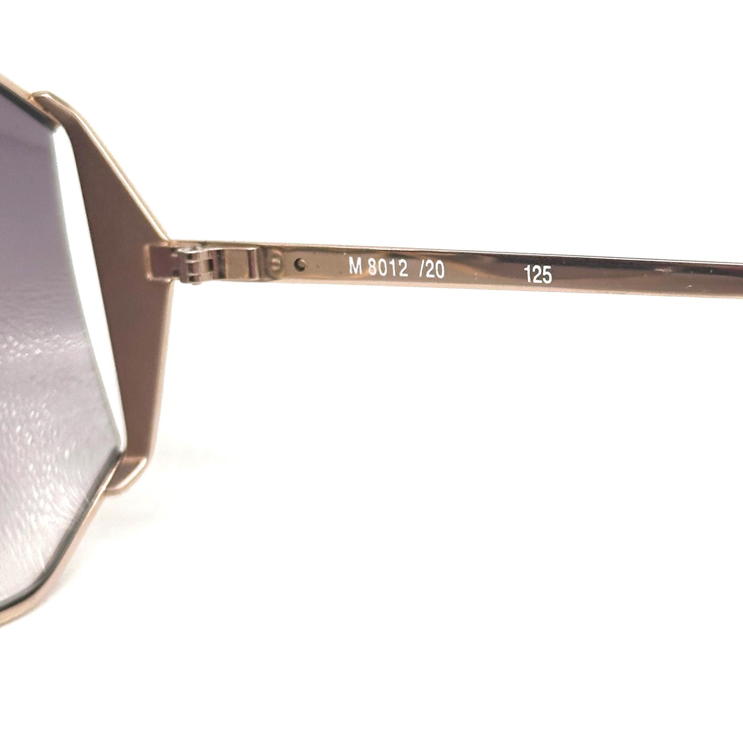 Silhouette 8012 red and gold oval squared sunglasses, 1980s NOS Made in Austria