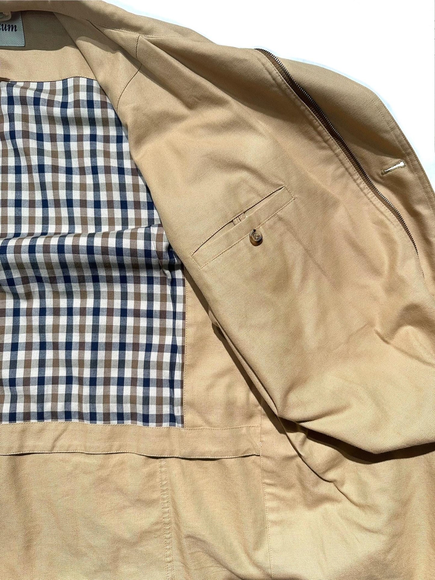 Aquascutum khaki cotton saharan field jacket new and unworn without tags size XXL