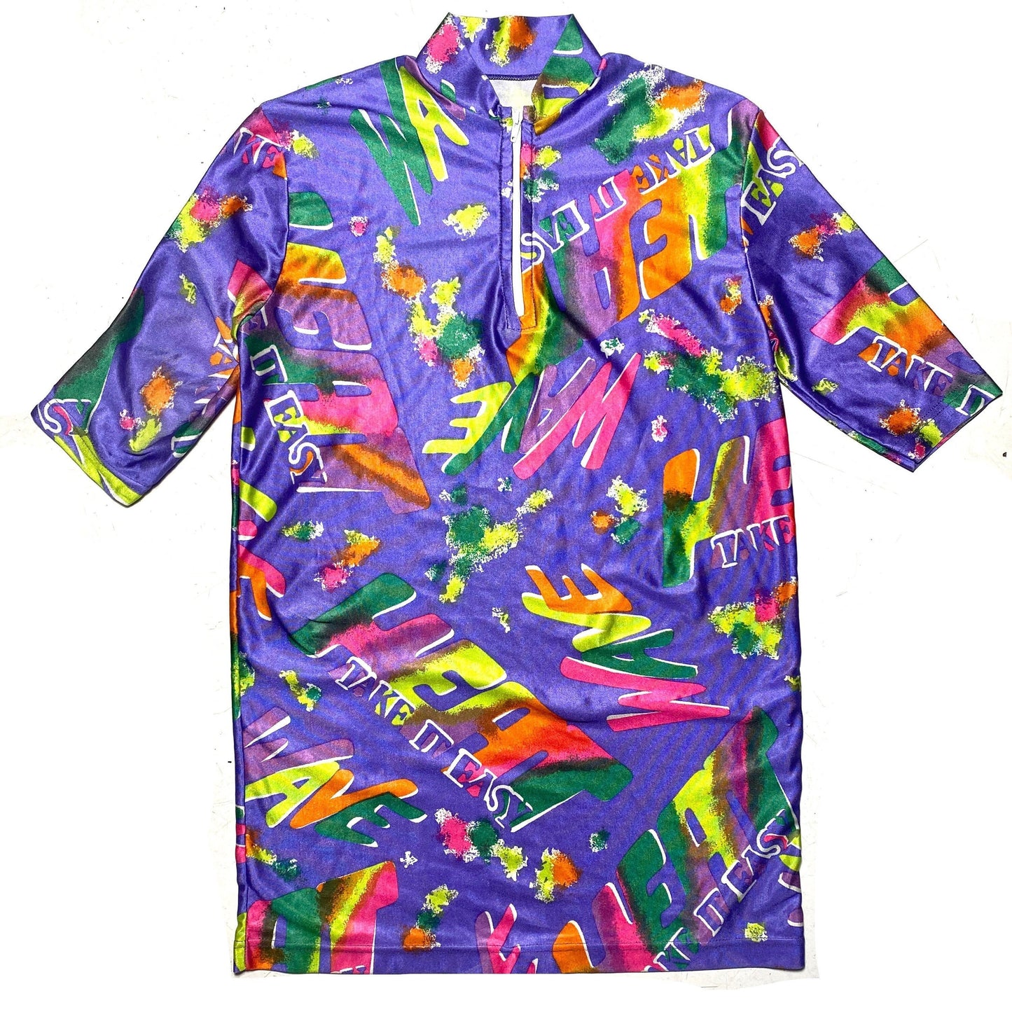 Lyrian 90s neon colors short sleeved cycling jersey / t-shirt, new with tags