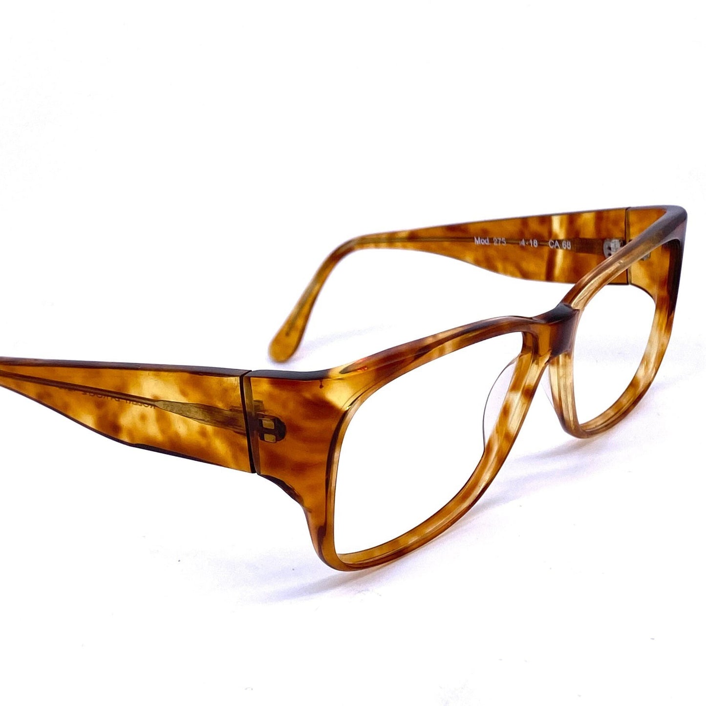 Robert La Roche beautiful square acetate frames in 6 colorways, mint NOS 80s