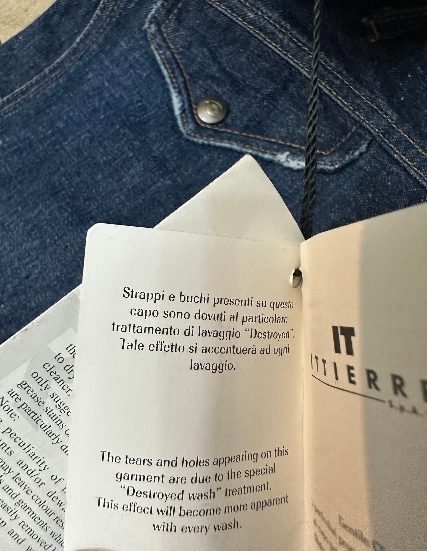 Just Cavalli dark blue stone washed flared jeans sz 31-45 NOS w tags