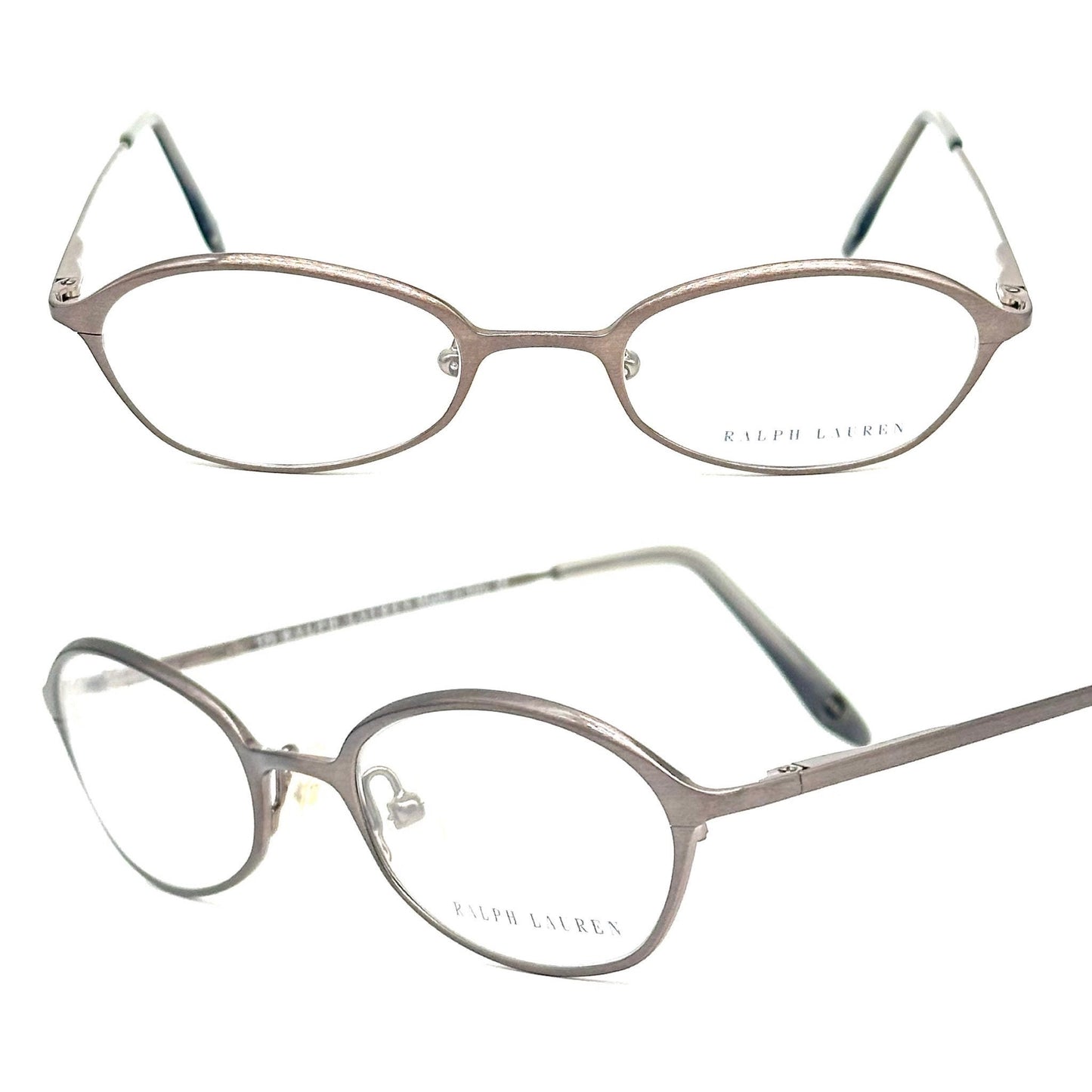 Ralph Lauren 681 elegant brushed golden metal ladies frames, NOS 90s Italy