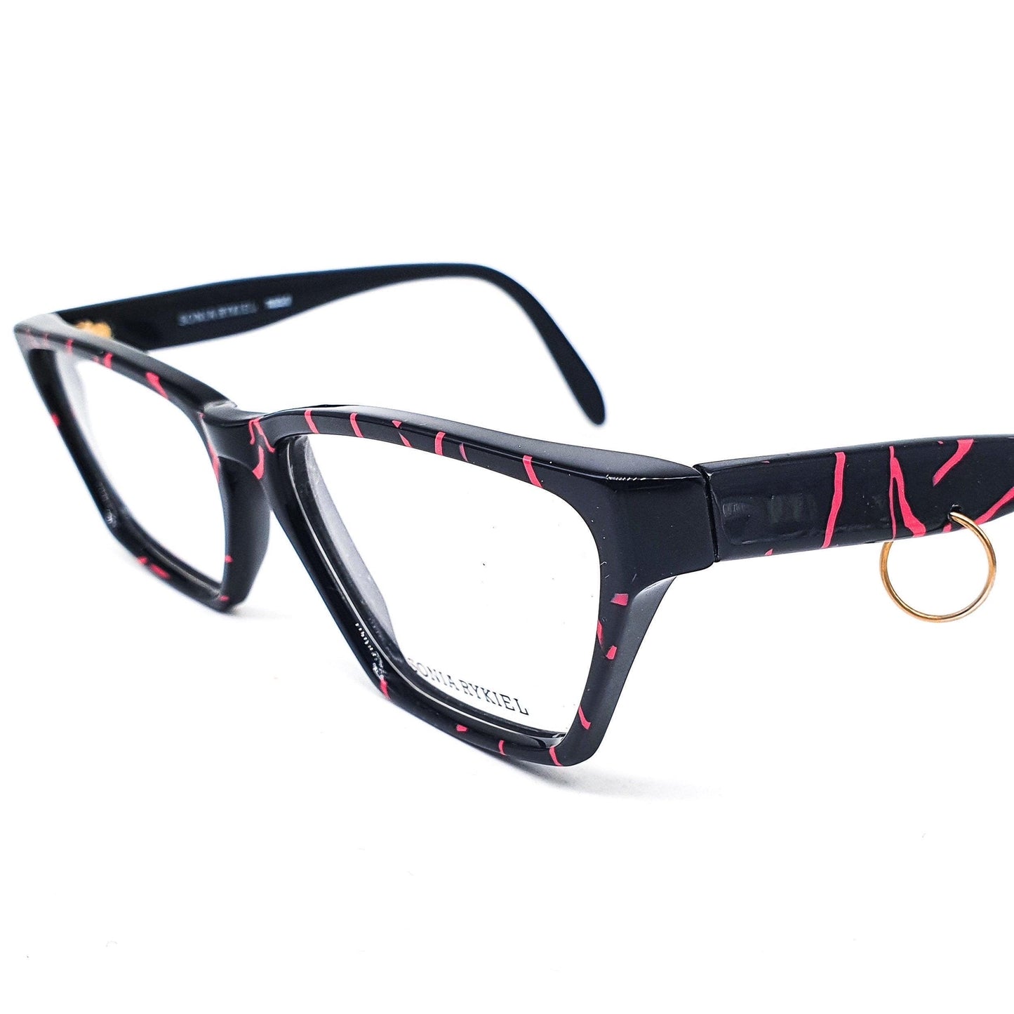 Sonia Rykiel SR-13 new wave cateye square frames in 2 crazy colors, NoS 80s France