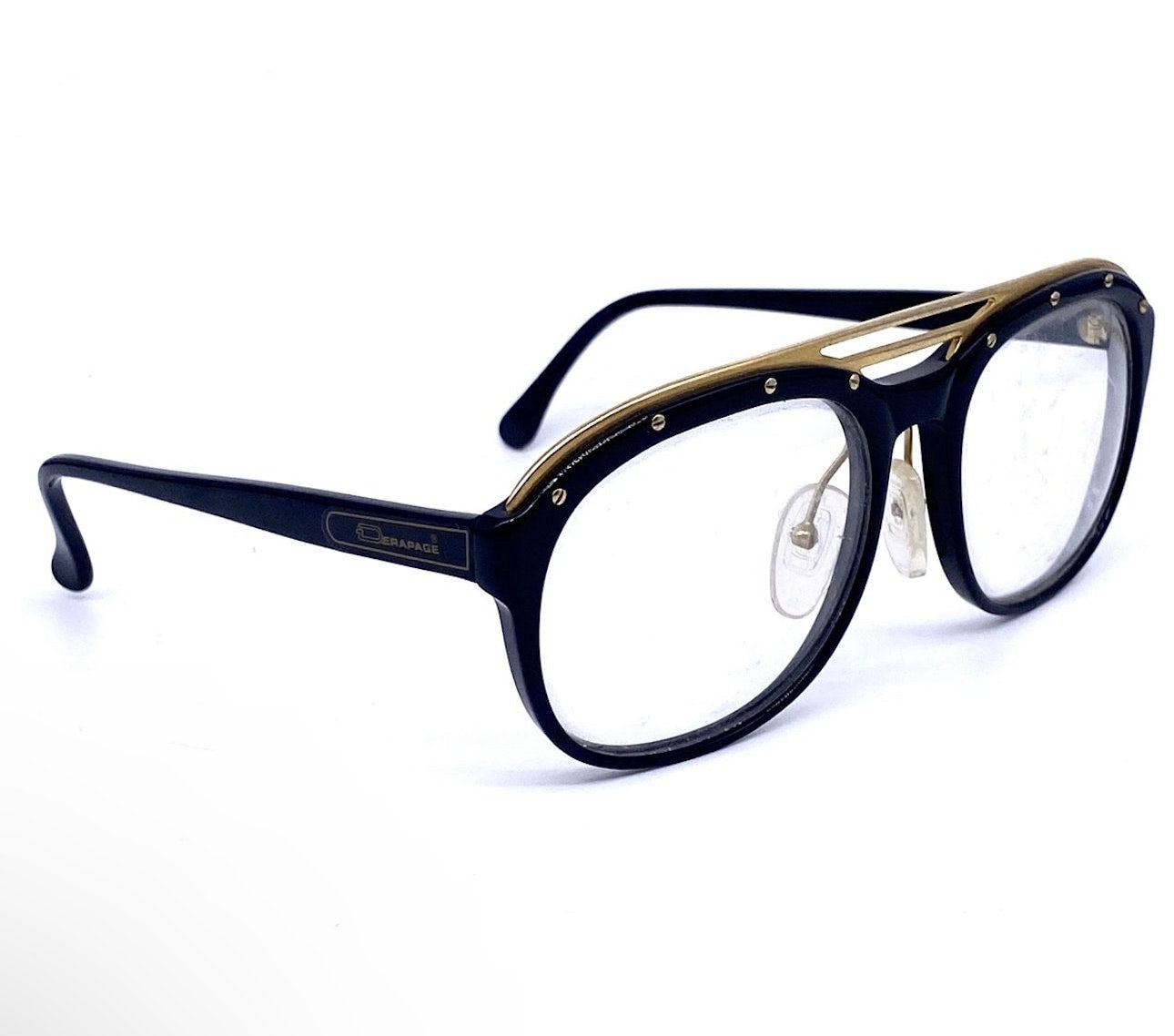 Dérapage luxury aviator glasses hand made in Italy, 2 colorways, NOS 80s