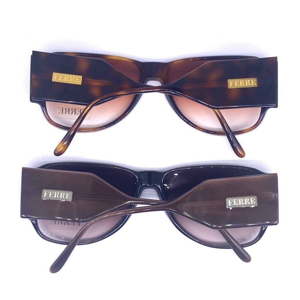 Gianfranco Ferre 140-S cool drop shaped sunglasses thick temples, NOS 90s