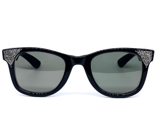 Victory USA 135 Wanderer square sunglasses Swarovsky details NOS 90s