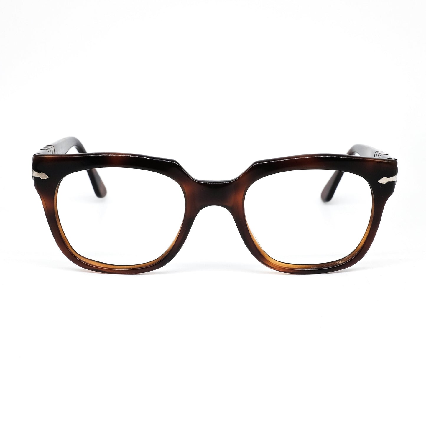 Persol Ratti 6192 classy tortoise square geek eyeglasses frames with classic temples design, NOS 80s Italy