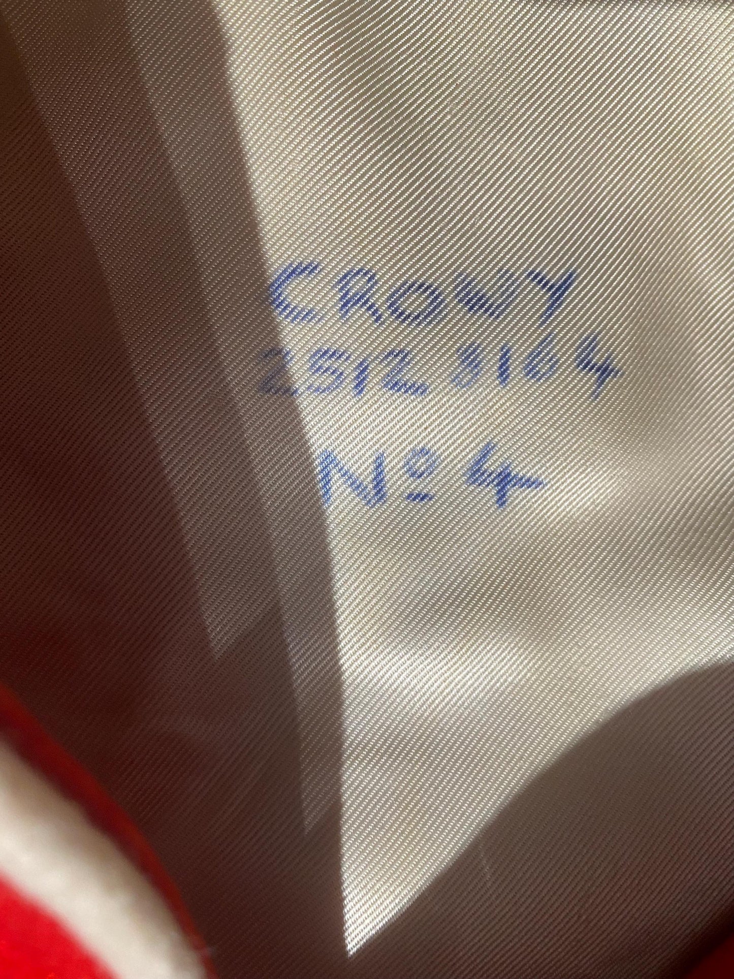 Royal Guards red parade drummers tunic in great condition, w division patch & shoulder adornements, sz L man