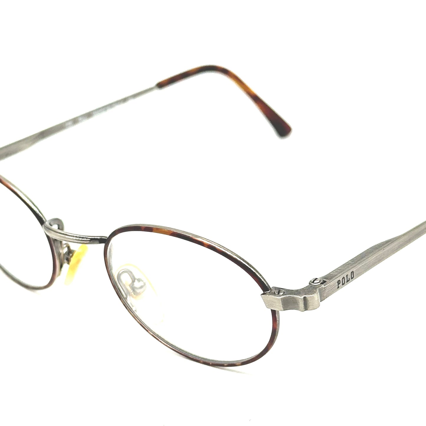 Ralph Lauren Polo Classic GS4 oval gunmetal frame with tortoise details, NoS 80s
