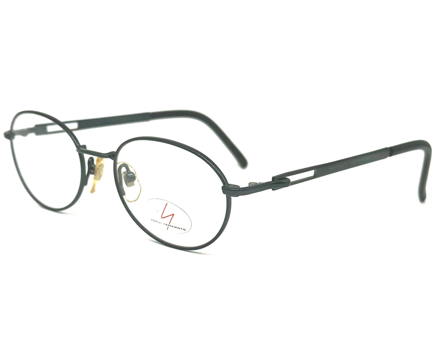 Yohji Yamamoto 51-5109 oval petrol green eyeglasses made in Japan, 90s NOS