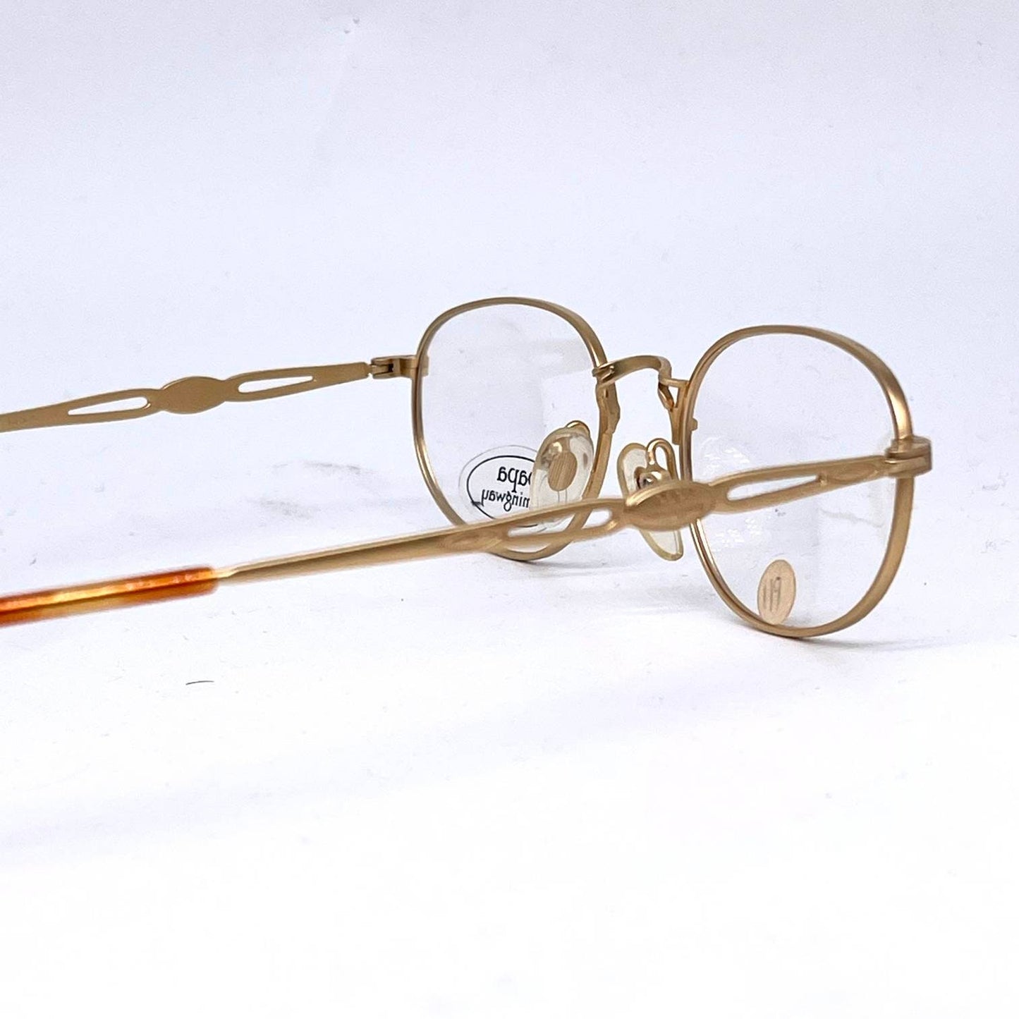 Papa Hemingway glasses Classic size golden oval brillant metal frames