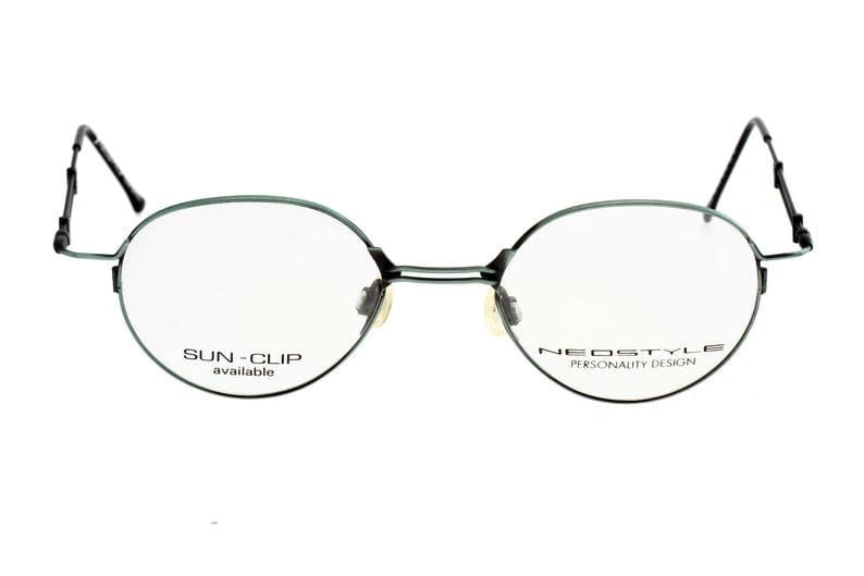 Neostyle College round ultra light titanium eyeglasses frames in 3 colorways,  NOS 90s Germany